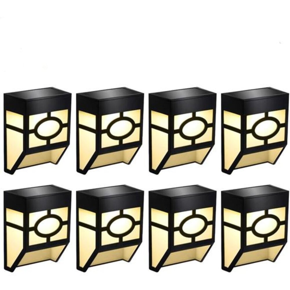 Solar Wall Lights Outdoor LED Waterproof Color Changing Warm White Deck Patio Ya